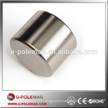 N35 Big Cylinder Magnet Ni Coating NdFeB Disc Magnet